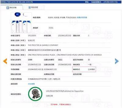 海飞丝三维标志商标申请为何一波三折？